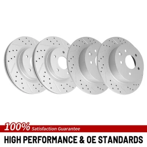For 2013 2014 2015 2016- 2023 Nissan Altima Front Rear Drilled Disc Brake Rotors - Picture 1 of 9