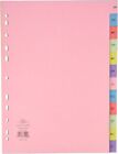 Concord A4 January-December Manila Tabs Index Folder - Multicoloured