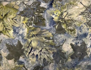 HOFFMAN CALIFORNIA INT. BALI BATIKS #N2900-77 - SAGE-- BY THE YARD - Picture 1 of 2