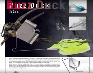 Herakles BuzzBait Buzzduck 1/2oz (14gr) Amo 4/0 spinning bass, luccio, siluro - Imagen 1 de 3
