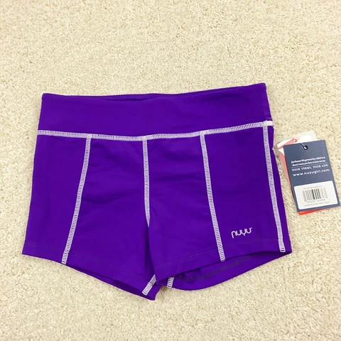 Kansas State Wildcats Womens Small NUYU Shorts Purple New Cover