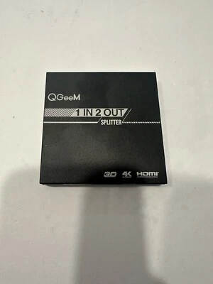 QGeeM 4K HDMI Splitter Ultra  1 in 2 Out HDMI Splitter - Image 1 of 4