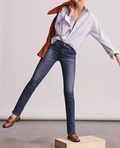 AG Jeans High Rise Stevie Ankle Slim Straight 29R Classic Dark Wash Anthropologie - Bild 1 von 16
