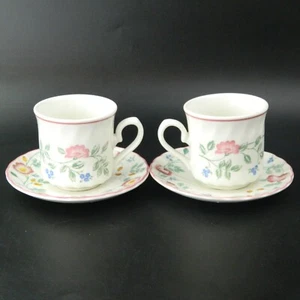 Churchill Briar Rose Staffordshire Cup and Saucer Set of 7 (14pcs) - Picture 1 of 5