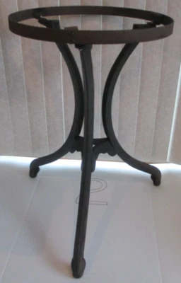 Vintage Industrial Cast Iron Ice Cream Soda Fountain Table Base Metal 3 Leg - Image 1 of 4