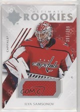 2018 Upper Deck Ultimate Collection Rookies Jerseys /399 Ilya Samsonov Rookie RC