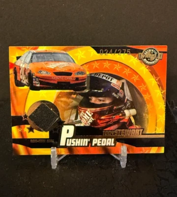 2004 Wheels NASCAR Tony Stewart Pushin' Pedal Race Used Relic Card PP 5 #/275 BU - Image 1 of 2