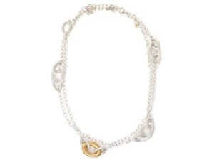 Gurhan Kette Halskette Sterlingsilber mit 24K Gold überlagert - Bild 1 von 1