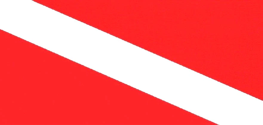 Toalla de playa de terciopelo con bandera de buceo de 30" x 60" 100 % algodón Foto 1 de 1