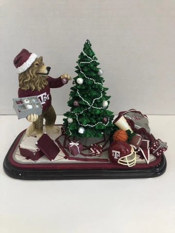 Texas A&M Aggies Christmas Mascot Tree-Trimmer Figurine NCAA College Treasures Cover