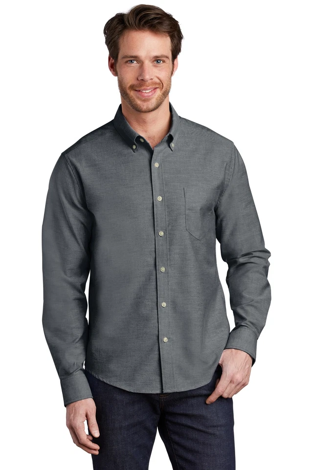 Camisa SuperPro Port Authority S651 Para Hombres Manga Larga Con Botones Calce Desacogido Foto 1 de 1