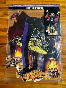 Amscan Ron Lewis Vampire Monster Wall Decoration Artwork Halloween Die-cut NEW - Picture 1 of 14