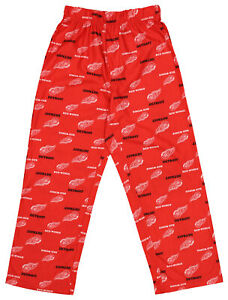 Outerstuff Detroit Red Wings NHL Youth (8-20) Team Logo Pajama Lounge Pants, Red
