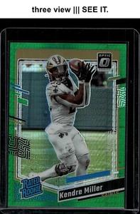 ⚜️🅁🄲 KENDRE MILLER 2023 Panini Donruss Optic RC Rated Rookie Green Hyper #284 - Picture 1 of 6