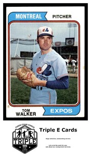 1974 Topps (EX) #193 Tom Walker Montreal Expos ~A7J