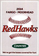 2014 Fargo-Moorhead RedHawks Team Issue #1 Checklist - NM Baseball Card