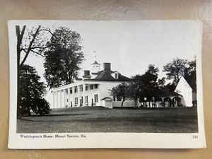 Vintage RPPC President Washington's Home Mount Vernon Virginia cir. 1910 - Picture 1 of 2