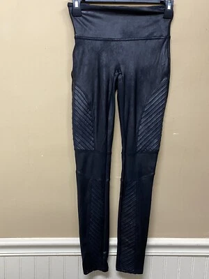 Leggings SPANX Imitación Cuero Moto Entrepierna Negra 27 Talla Pequeña 20136R Foto 1 de 4