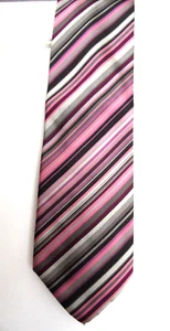 BHS CORBATA CUELLO RAYAS GRIS/ROSA/PÚRPURA, C 3,5inc. WGC - Imagen 1 de 1