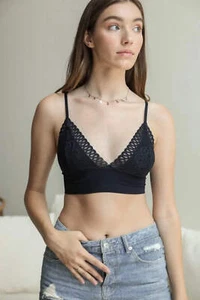 WAISTBAND LOOP LACE SEAMLESS BRAMI BRALETTE - Picture 1 of 28