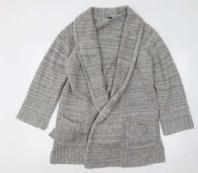 Cárdigan de acrílico de cuello gris para mujer Cherokee talla 12 Foto 1 de 4