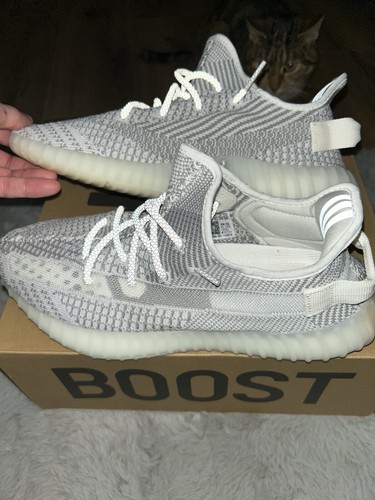 Yeezy 350 v2 Static UK 10.5 US 11.5 INDOSSATO UNA VOLTA