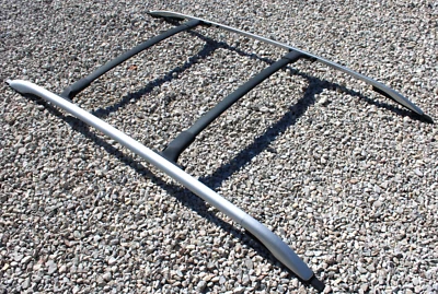 2013 FORD ESCAPE ROOF RACK SET OF 4 SILVER RAILS W/CROSSBARS OEM - Image 1 of 4