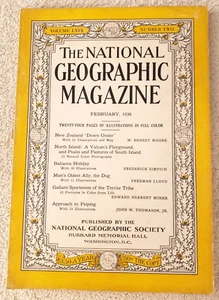 National Geographic Magazine February 1936 New Zealand Bahama Dog Terrier Tribe - Picture 1 of 1