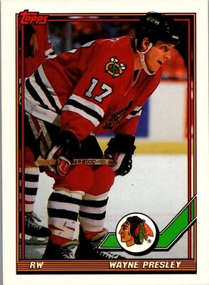 1991-92 Topps Hockey - #385 Wayne Presley - Image 1 of 2