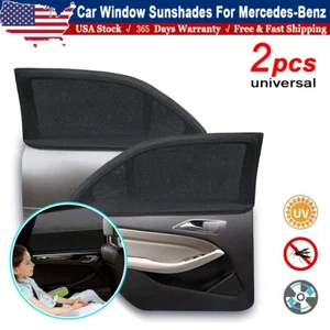2pcs Car Window Sunshades For Mercedes-Benz Foldable Privacy Shades Windshield - Picture 1 of 24