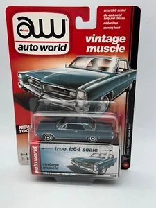 Auto World Vintage Muscle 1964 Pontiac Grand Prix, blau, 1:64, Neu in OVP - Bild 1 von 13