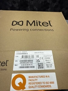 Mitel 6920 IP Phone (50006767) NEW OPEN BOX - Zdjęcie 1 z 2