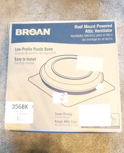 Broan-NuTone 356BK 1600 CFM aktiver Dachboden- und Garagenlüftungsventilator, schwarz - Bild 1 von 5