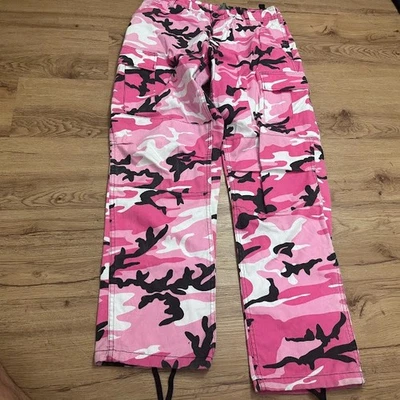 Pantalones militares Rothco cargo BDU para hombre rosa camuflaje grunge patinador medianos al aire libre Foto 1 de 4