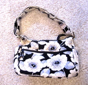 Borsa trapuntata Vera Bradley camelia hipster tracolla motivo floreale - Foto 1 di 3