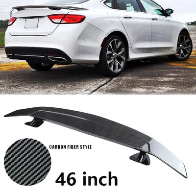 For Chrysler 200 46"Rear Trunk Spoiler Racing Lip GT Wing Carbon Fiber Styl Foto 1 de 4