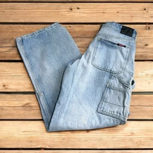 Superdry Midrise Denim Carpenter Light Vintage Wash Jean Talla 28/30 Orgánico - Imagen 1 de 13