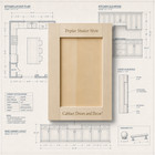 Replacement Cabinet Doors, Poplar Shaker Style 12.00 sq. ft