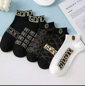 Mens Luxury Designer Socks 5PC Breathable Anti-odor - Picture 1 of 3