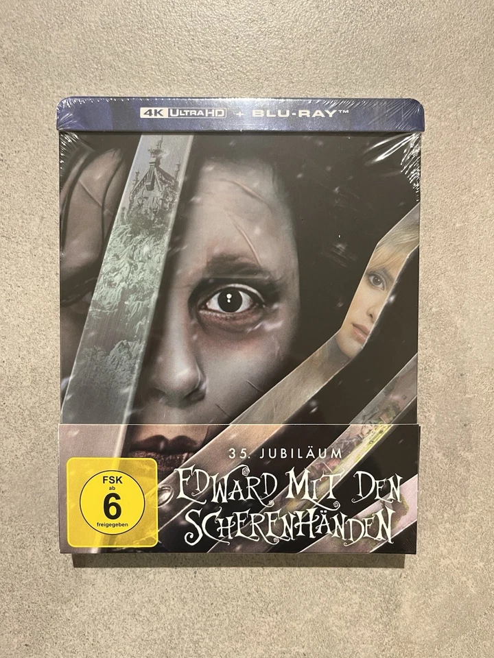 Edward mit den Scherenhänden im 4K UHD Blu Ray Steelbook NEU/OVP Johnny Depp