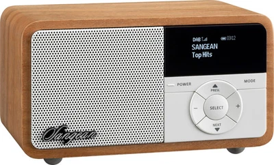 Sangean DDR-7X Portables DAB Radio Helles Holz