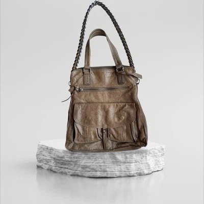 Bolso de cuero cuero natural cuero genuino Abro Foto 1 de 4