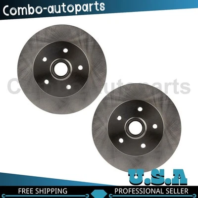 Front Disc Brake Rotors and Hub Assembly Fits 1979 Volkswagen Transporter - Image 1 of 4