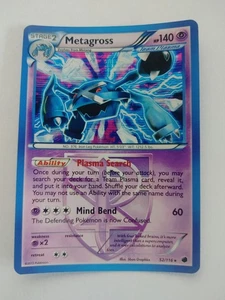 Metagross (Team Plasma) 2013 Pokemon Plasma Freeze Holo Raro #52/116 * Mp - Foto 1 di 2