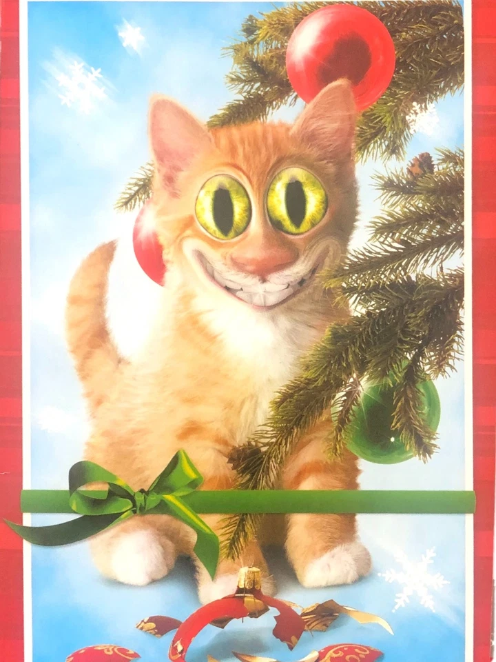 American Greetings 18 tarjetas de Navidad divertidas con adornos rotos de gato gatito Foto 1 de 1