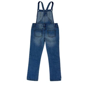 Cat & Jack Girls XS Blue Denim Overalls Adjustable Classic - Picture 1 of 15