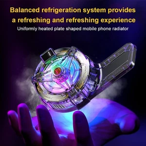 Refroidisseur téléphone semi-conducteur efficace avec lumières RGB et support - Photo 1 sur 29
