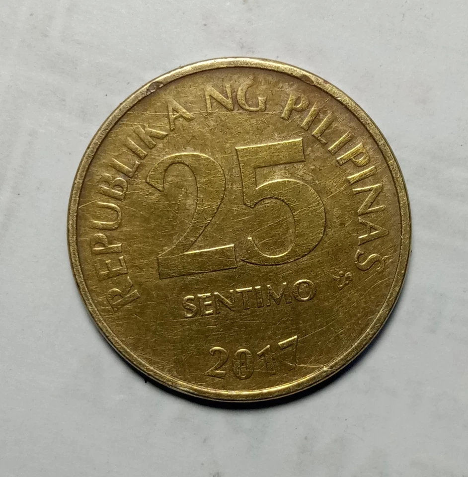 PHILIPPINES 25 SENTIMO 2017 CUD ERROR COIN - Image 1 of 4