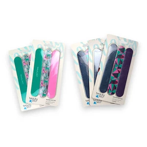 Beauty 360 Designer Nail Files Dual-Sided Medium Grit - 5 Packs of 3 - 15 Total - Picture 1 of 5