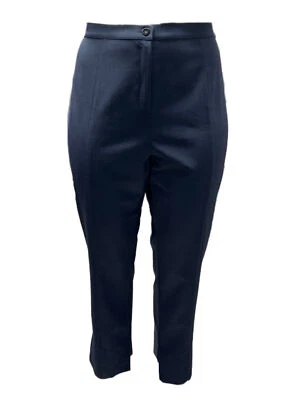 Pantalones para mujer Marina Rinaldi azul radial pierna recta talla 16W/25 nuevos con etiquetas Foto 1 de 3